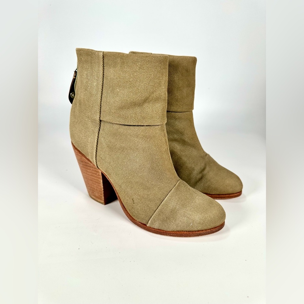 Rag & Bone Newbury Olive Ankle Boots Size: 37.5 US 7.5 - Picture 2 of 13